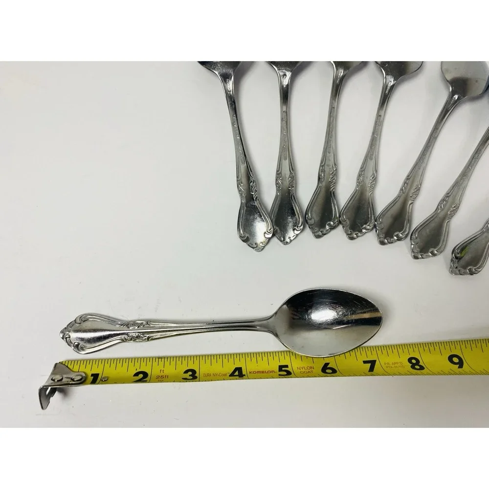 Belle Grove Reed & Barton Select Soup Spoon Lot 8 Stainless Flatware Replacement